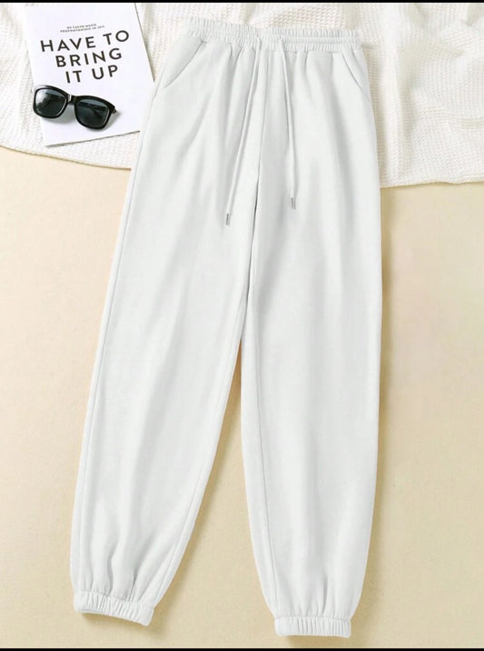 White Rib Trouser