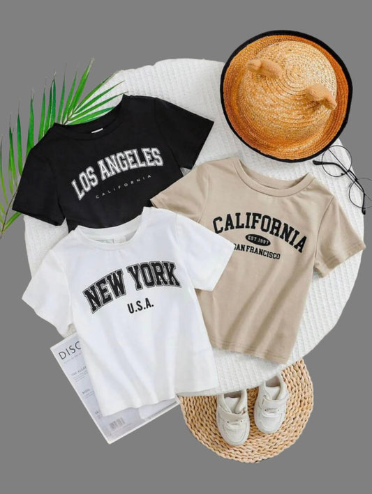 Printed Round Neck Tshirts